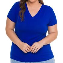 Blusa T-shirts Plus Size Decote V Lisa 3013.6.C1