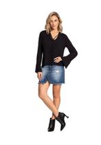 Blusa tecido rayon bali manga longa lunender 67658