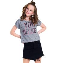Blusa Teen Feminina Amora Meia Malha