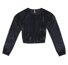 Blusa Teen Meninas Manga Longa Aveludado