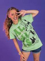 Blusa teen modelagem boyfriend minnie