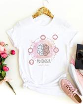 Blusa Tema Psicologia Camisa Babylook Camiseta Profissão Blusa Tema Psicologia Camisa Babylook Camiseta Profissão