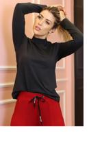 Blusa térmica blusa térmica manga longa flanelada por dentro