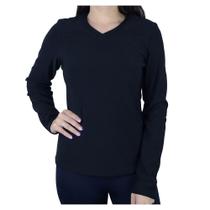 Blusa Térmica Feminina City Lady Plus Size Marinho - 678034