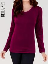 Blusa Térmica Feminina com Proteção UV Blusa Quentinha Pra o Frio Premium Segunda Pele