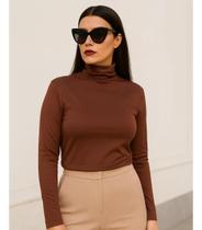 Blusa Térmica Feminina Gola Alta Flanelada Zanca Modas Blusa Térmica Feminina Gola Alta Flanelada Zanca Modas