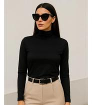 Blusa Térmica Feminina Gola Alta Flanelada Zanca Modas Blusa Térmica Feminina Gola Alta Flanelada Zanca Modas