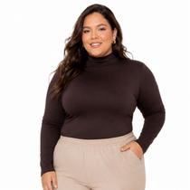 Blusa Térmica Feminina Gola Alta Peluciada Proteção Máxima Plus -