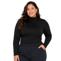 Blusa Térmica Feminina Gola Alta Peluciada Proteção Máxima Plus -