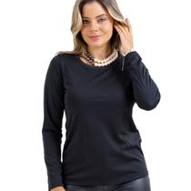 Blusa Térmica Feminina Gola Redonda Confort Segunda Pele Peluciada Slim 603.C3