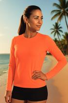 Blusa Térmica Feminina Proteção Solar UV 50 Manga Longa Segunda Pele Verão Lisa