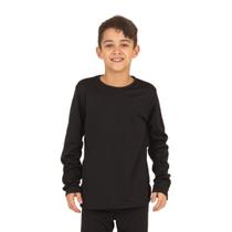 Blusa Térmica Infantil Unissex Juvenil Segunda Pele Peluciada 1-2-3-4-6-8-10-12-14-16 Lavin Basic Kids 01-A