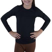 Blusa Térmica Infantil Upman ML Preta - 349RF