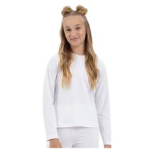 Blusa Térmica Juvenil Estilo do Corpo Branco Blusa Térmica Juvenil Estilo do Corpo Branco
