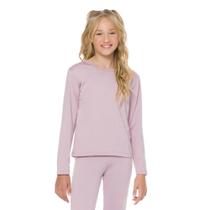 Blusa Térmica Juvenil Estilo do Corpo Rosa Claro Blusa Térmica Juvenil Estilo do Corpo Rosa Claro