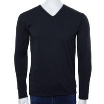 Blusa Térmica Masculina Teen Action Gola V Preto 819 Blusa Térmica Masculina Teen Action Gola V Preto 819