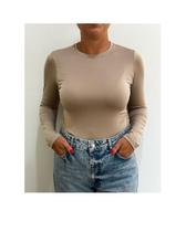 Blusa Térmica Peluciada Feminina Lisa Manga Longa Plus - Blusa Térmica Peluciada Feminina Lisa Manga Longa Plus -