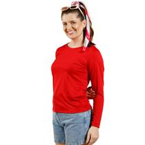 Blusa Térmica Proteção UV+50 Suplex Ultra Leve Moda Primavera Verão Slim Fit Feminina 3060A