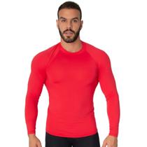 Blusa Térmica Proteção UV Poliamida Vekyo Frio Manga Longa Segunda Pele Moda Fitness