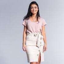 Blusa Ticantê Rosê com Manga Blusa Ticantê Rosê com Manga