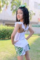 Blusa tipo bata em viscose Green