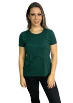 Blusa tipo cruzada para amamentação