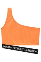 Blusa Top Cropped Roupa Infantil Menina Uma Alça Detalhe Solto Na Barra Em Ribana 1x1 Verão Lilimoon