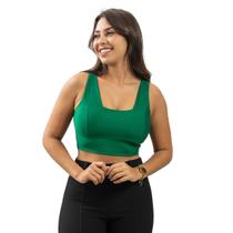 Blusa Top Cropped Suplex Regata Decote Quadrado E Bojo Blusa Top Cropped Suplex Regata Decote Quadrado E Bojo