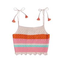 Blusa Top Tricot Menina Listrado Conforto Cada Detalhe Tam18 Blusa Top Tricot Menina Listrado Conforto Cada Detalhe Tam18
