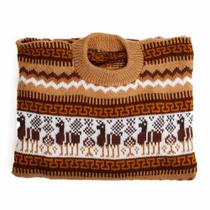 Blusa Tradicional Peruana em Lã Marrom