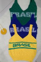Blusa tricô Brasil