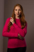 Blusa Tricô Harmonia Fria Rosa