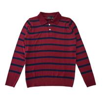 Blusa Tricô Masculina Gola Polo Listrado Azul Vermelho Tamanho M Malharia Star Blusa Tricô Masculina Gola Polo Listrado Azul Vermelho Tamanho M Malharia Star