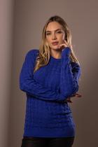 Blusa Tricô Sol de Maria Azul Blusa Tricô Sol de Maria Azul