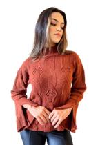Blusa trico tulipas suéter inverno SKU368 Blusa trico tulipas suéter inverno SKU368