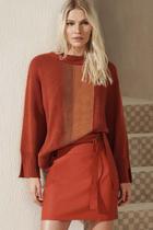 Blusa Tricot Acostamento Vermelho Jaspe