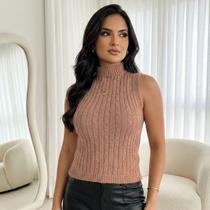 Blusa Tricot Canelado Trancinha