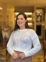 Blusa tricot carina off white Blusa tricot carina off white