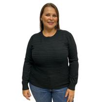 Blusa tricot city lady plus size feminina ref: cit658098