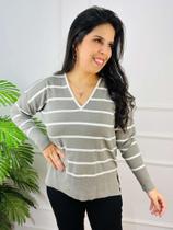 Blusa Tricot Com Listras 4918Rr16
