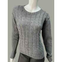 Blusa Tricot Croped Tranças Moderna Elegante Casual Tam M Blusa Tricot Croped Tranças Moderna Elegante Casual Tam M