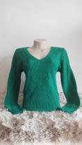 Blusa tricot decote V Andressa Blusa tricot decote V Andressa