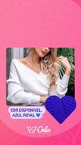 Blusa tricot decote V Blusa tricot decote V