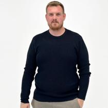 Blusa Tricot Delkor Plus Size Gola Redonda Masculina Blusa Tricot Delkor Plus Size Gola Redonda Masculina