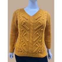 Blusa Tricot Fashion Inverno Plus Size Elegante Confortável
