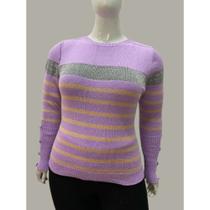 Blusa Tricot Fashion Plus Size Lançamento Tricô Botões