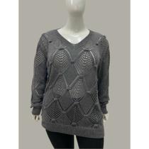 Blusa Tricot Feminina Elegante Lançamento Plus Size Tricô Blusa Tricot Feminina Elegante Lançamento Plus Size Tricô