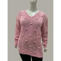 Blusa Tricot Feminina Elegante Lançamento Plus Size Tricô Blusa Tricot Feminina Elegante Lançamento Plus Size Tricô