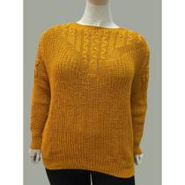 Blusa Tricot Feminina Elegante Plus Size Inverno Tricô Blusa Tricot Feminina Elegante Plus Size Inverno Tricô
