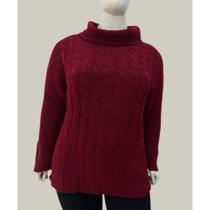 Blusa Tricot Feminina Plus Size Elegante Lançamento Inverno Tricô